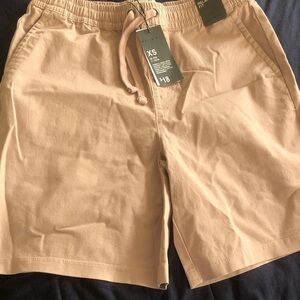 Denim&Co Men's Drawstring Casual Shorts - Tan